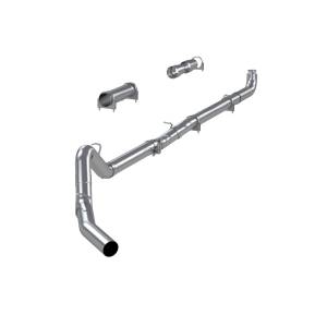 MBRP - MBRP Exhaust 4in. Down Pipe Back; Single Side; Off-Road (includes front pipe)-no muffler - S6004PLM - Image 1
