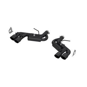 MBRP - MBRP Exhaust 3in. Dual Axle Back; Quad Tips; Black Coated - S7036BLK - Image 1