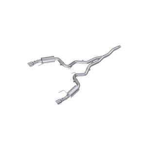 MBRP - MBRP Exhaust 3in. Cat Back; Dual Split Rear; Street Version; 4.5in. tips; T409 - S7274409 - Image 1