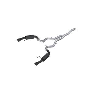 MBRP - MBRP Exhaust 3in. Cat Back; Dual Split Rear; Street Version; 4.5in. tips; Black Coated - S7274BLK - Image 1