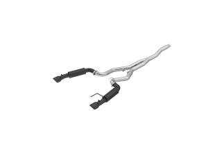 MBRP - MBRP Exhaust 3in. Cat Back; Dual Split Rear; Race Version; 4.5in. tips; Black Coated - S7275BLK - Image 1