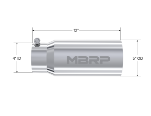 MBRP - MBRP Exhaust 5" Dual Wall Straight Armor Pro Tip - T5049 - Image 2
