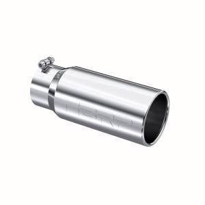 MBRP - MBRP Exhaust Tip; 5in. O.D. Rolled Straight 4in. inlet 12in. length; T304 - T5050 - Image 1