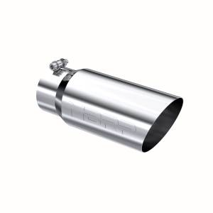 MBRP - MBRP Exhaust Tip; 5in. O.D. Angled Single Walled 4in. inlet 12in. length; T304 - T5052 - Image 1