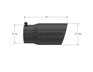 MBRP - MBRP Exhaust 6" Armor BLK Tip - T5074BLK - Image 2
