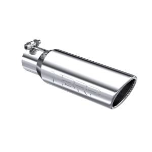 MBRP - MBRP Exhaust Tip; 3in. O.D. Angled Rolled End 2in. inlet 10in. length; T304 - T5113 - Image 1