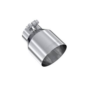 MBRP - MBRP Exhaust Tip; 4.5in OD Out; 3in ID; 6.13in Length; Angle Cut; Single Wall; T304 - T5180 - Image 1