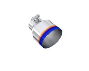 MBRP - MBRP Exhaust Tip; 5in OD Out; 3in ID; 6.5in Length; Angle Cut; Single Wall; T304 BE - T5184BE - Image 1