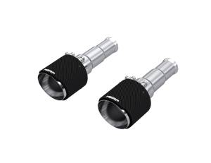 MBRP - MBRP Exhaust 5in. OD Dual Wall Angle Cut Carbon Fiber Exhaust Tips, Sold in Pairs. - T5199CF - Image 1