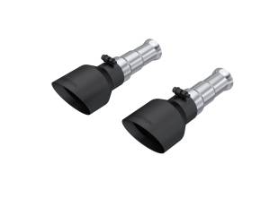 MBRP - MBRP Exhaust 5in. OD Dual Wall Angle Cut Black Exhaust Tips, Sold in Pairs. - T5200BLK - Image 1