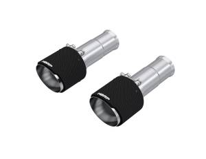 MBRP - MBRP Exhaust 5in. OD Dual Wall Angle Cut Carbon Fiber Exhaust Tips, Sold in Pairs. - T5204CF - Image 1