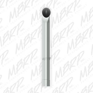 MBRP Exhaust 1 pc Stack  4" Turn Out  36" Mirror Polished T304 B1430