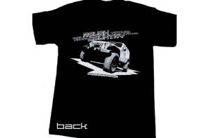 Rough Country - Rough Country Short Sleeve T 100 Percent Preshrunk Cotton Front Rough Country vertical logo Back Jeep design Size Medium Color Black - 84027 - Image 1