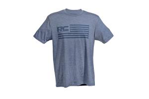 Rough Country - Rough Country RC American Flag T-Shirt-Men Large Blue Frost - 84079LG - Image 1