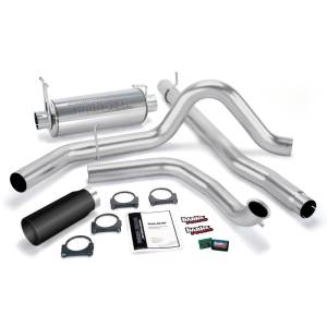 Banks Power 99 Ford 7.3L Truck w/Cat Conv Git-Kit - SS Single Exhaust w/ Black Tip - 47511-B