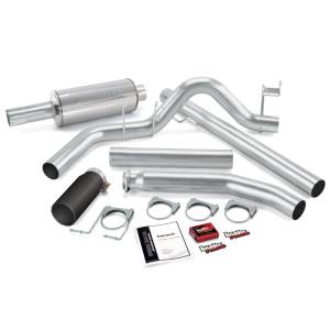 Banks Power 98-00 Dodge 5.9L Ext Cab Git-Kit - SS Single Exhaust w/ Black Tip - 49358-B