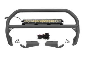 Rough Country - Rough Country Nudge Bar 20 Inch Chrome Single Row LED OE Modular Steel Ford Bronco (21-25) - 51103 - Image 1