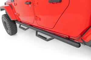Rough Country - Rough Country Nerf Steps Cab Length Crew Cab Jeep Gladiator JT 4WD (2020-2025) - RCJ1980TB - Image 1