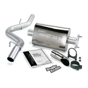 Banks Power - Banks Power 91-95 Jeep 4.0L Wrangler Monster Exhaust System - SS Single Exhaust w/ Chrome Tip - 51311 - Image 2