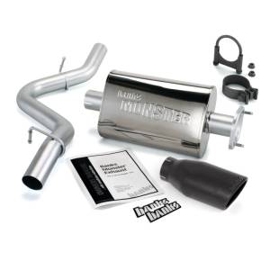 Banks Power - Banks Power 00-03 Jeep 2.5/4.0L Wrangler w/ 2-Bolt Cat Monster Exh Sys - SS Single Exh w/ Blk Tip - 51313-B - Image 3