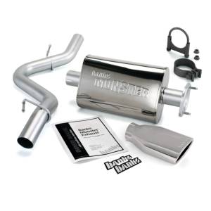 Banks Power - Banks Power 04-06 Jeep 4.0L Wrangler Monster Exhaust System - SS Single Exhaust w/ Chrome Tip - 51314 - Image 2
