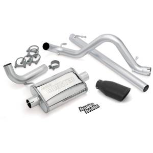 Banks Power - Banks Power 07-11 Jeep 3.8L Wrangler - 2dr Monster Exhaust System - SS Single Exhaust w/ Black Tip - 51321-B - Image 2