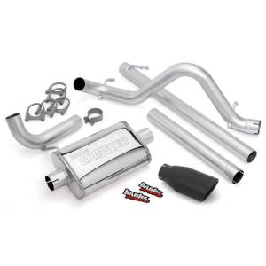 Banks Power - Banks Power 07-11 Jeep 3.8L Wrangler Unlimited - 4dr Monster Exh Sys - SS Single Exh w/ Black Tip - 51322-B - Image 2