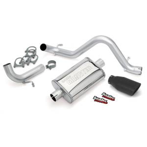 Banks Power 12-15 Jeep 3.6L Wrangler (All) - 2dr Monster Exh Sys - SS Single Exh w/ Black Tip - 51342-B