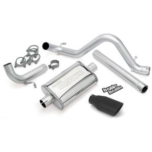Banks Power - Banks Power 12-15 Jeep 3.6L Wrangler Unlimited - 4dr Monster Exh Sys - SS Single Exh w/ Black Tip - 51343-B - Image 2