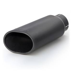 Banks Power - Banks Power Tailpipe Tip Kit - SS Obround Slash Cut - Black - 3.5in Tube - 4.38in X 5.25in X 13.38in - 52919 - Image 2
