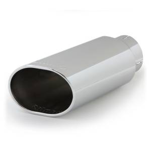Banks Power - Banks Power Tailpipe Tip Kit - SS Obround Slash Cut - Chrome - 4in Tube - 5in X 6in X 14in - 52926 - Image 2