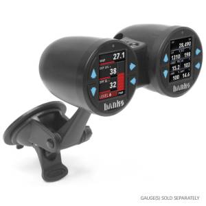 Banks Power - Banks Power Dual Gauge Pod Suction Mount For iDash 1.8 And 52mm Gauges - 63344 - Image 6