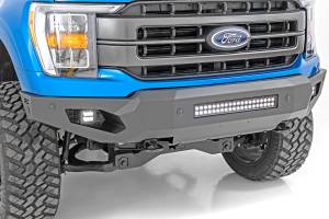 Rough Country - Rough Country High Clearance Front Bumper LED Lights & Skid Plate Ford F-150 (21-23) - 10809A - Image 1