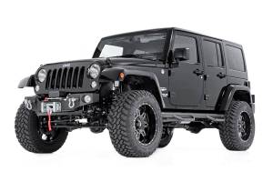 Rough Country - Rough Country Jeep Hybrid Stubby Winch Bumper w/Fog Mounts 07-18 Wrangler JK - 1062 - Image 3