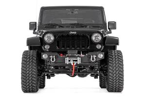 Rough Country - Rough Country Jeep Hybrid Stubby Winch Bumper w/Fog Mounts 07-18 Wrangler JK - 1062 - Image 4