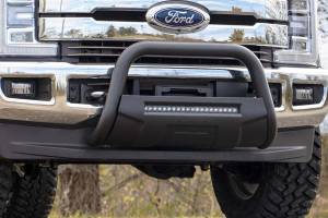 Rough Country - Rough Country Ford 17-20 F-250 Bull Bar w/LED Light Bar Black - B-F2017 - Image 1
