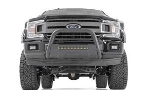Rough Country - Rough Country Ford 04-23 F-150 Bull Bar w/LED Light Bar Black - B-F4041 - Image 4