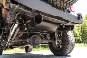 Rough Country - Rough Country Performance Exhaust Dual Outlet Jeep Wrangler JK/Wrangler Unlimited (07-18) - 96002A - Image 6