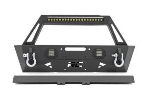 Rough Country - Rough Country Jeep Stubby Front Trail Bumper 18-20 Wrangler JL and 20-Present Gladiator JT - 10597A - Image 5