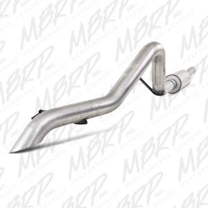 MBRP Exhaust 2 1/2" Off-Road Tail Pipe, Muffler before Axle, AL S5518AL