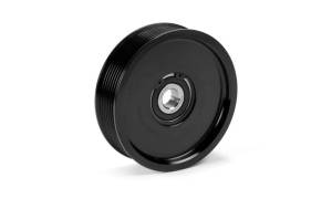 Fleece Performance - Fleece Performance 03-18 Dodge 2500/3500 Cummins Upper Fan Pulley Idler (Black Contrast) - FPE-34657-BLK-SPK - Image 1