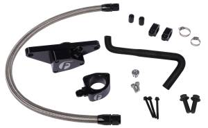Fleece Performance - Fleece Cummins Coolant Bypass Kit (2006-2007 Auto Trans) w/ Stainless Steel Braided Line - FPE-CLNTBYPS-CUMMINS-0607-SS - Image 1