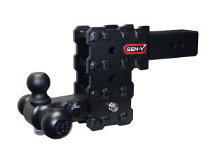 Gen-Y Hitch - Gen-Y Hitch PHANTOM-X 2.5" Solid Shank 5" Drop 1.6K TW 16K Hitch & GH-052 Tri-Ball Mount - GH-2433X - Image 1