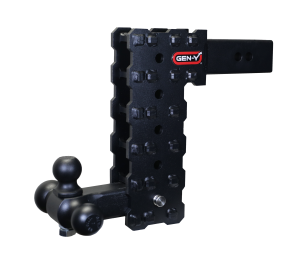 Gen-Y Hitch - Gen-Y Hitch PHANTOM-X 2.5" Solid Shank 10" Drop 1.6K TW 16K Hitch & GH-052 Tri-Ball Mount - GH-2435X - Image 1