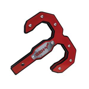 Gen-Y Hitch - Gen-Y Hulk 2.0 16K Tow Hook 2in Shank - Black/Red - GH-0069-R - Image 1