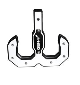 Gen-Y Hitch - Gen-Y Hulk 2.0 16K Tow Hook 2in Shank - Black/White - GH-0069-W - Image 1