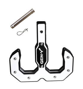 Gen-Y Hitch - Gen-Y Hulk 2.0 16K Tow Hook 2in Shank w/GH-099 Pin/GH-011 Clip - Black/White - GH-0070-W - Image 2