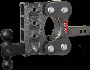 Gen-Y Hitch - Gen-Y The Boss Torsion-Flex 2in Shank 5in Drop 1.1K TW 10K Hitch w/GH-031 Dual-Ball - GH-1014 - Image 1