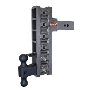 Gen-Y Hitch - Gen-Y Mega Duty 2.5in Shank 12in Offset Drop 32K Hitch w/GH-0161 Dual-Ball/GH-0162 Pintle Lock - GH-1926 - Image 1