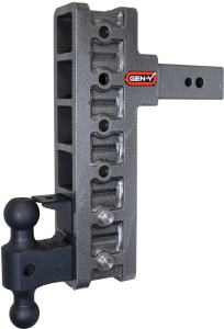Gen-Y Hitch - Gen-Y Mega Duty 2.5in Shank 12in Offset Drop 32K Hitch w/GH-0161 Dual-Ball/GH-0162 Pintle Lock - GH-1926 - Image 2